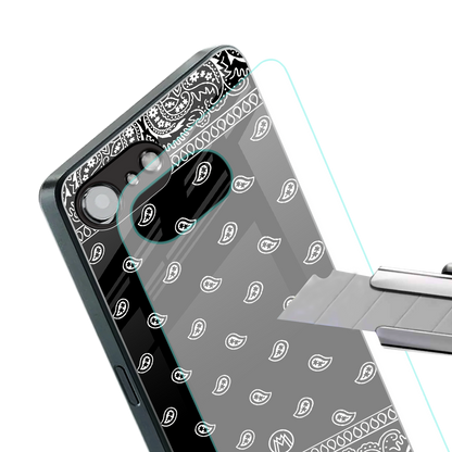 paisley black back phone cover | glass case for iphone 16e