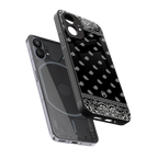 paisley black back phone cover | glass case for nothing phone 1