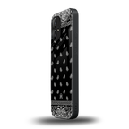 paisley black back phone cover | glass case for nothing phone 1