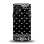 paisley black back phone cover | glass case for nothing phone 2