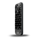 paisley black back phone cover | glass case for oneplus nord 3