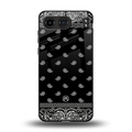 paisley black back phone cover | glass case for oneplus nord 4