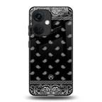 paisley black back phone cover | glass case for oneplus nord ce 3