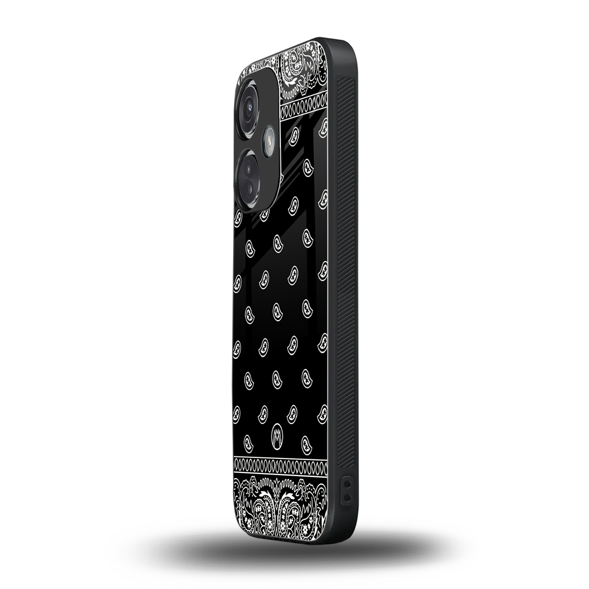 paisley black back phone cover | glass case for oneplus nord ce 3