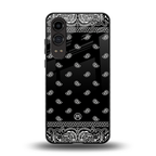 paisley black back phone cover | glass case for oneplus nord ce 4 lite