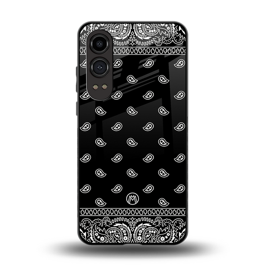 paisley black back phone cover | glass case for oneplus nord ce 4 lite