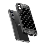 paisley black back phone cover | glass case for oneplus nord ce 4 lite