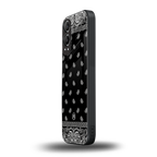 paisley black back phone cover | glass case for oneplus nord ce 4 lite