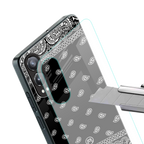 paisley black back phone cover | glass case for oneplus nord ce 4 lite
