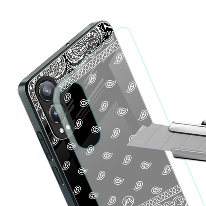 paisley black back phone cover | glass case for oneplus nord ce 4 lite
