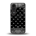paisley black back phone cover | glass case for oneplus nord ce 4