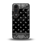paisley black back phone cover | glass case for oneplus nord ce 4