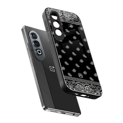 paisley black back phone cover | glass case for oneplus nord ce 4