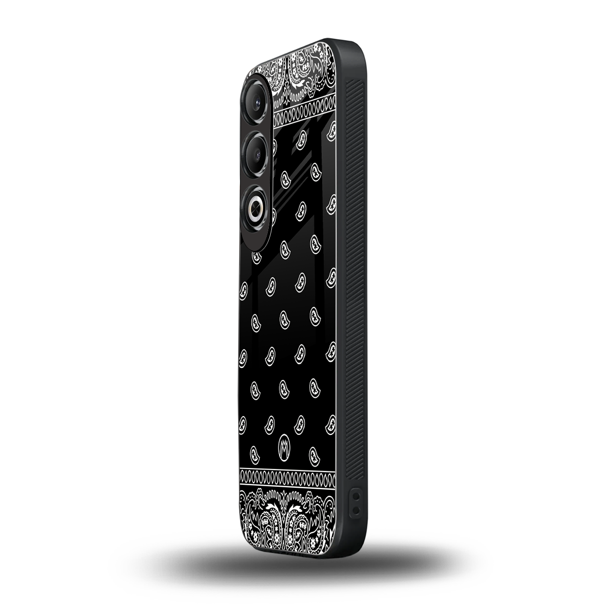 paisley black back phone cover | glass case for oneplus nord ce 4