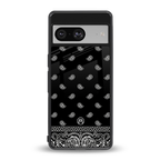 paisley black back phone cover | glass case for Google Pixel 8