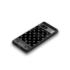 paisley black back phone cover | glass case for Google Pixel 8