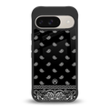 paisley black back phone cover | glass case for google pixel 9