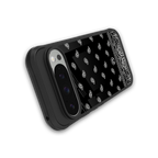 paisley black back phone cover | glass case for google pixel 9 pro xl