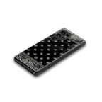 paisley black back phone cover | glass case for samsung galaxy s25 ultra