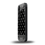 paisley black back phone cover | glass case for samsung galaxy s25