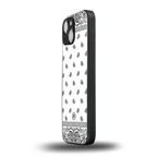 paisley white back phone cover | glass case for iphone 13 mini