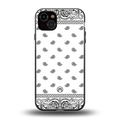 paisley white back phone cover | glass case for iphone 14 plus