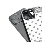 paisley white back phone cover | glass case for iphone 13 pro