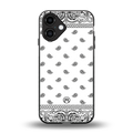 paisley white back phone cover | glass case for iphone 16
