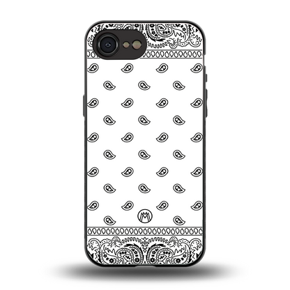 paisley white back phone cover | glass case for iphone 16e