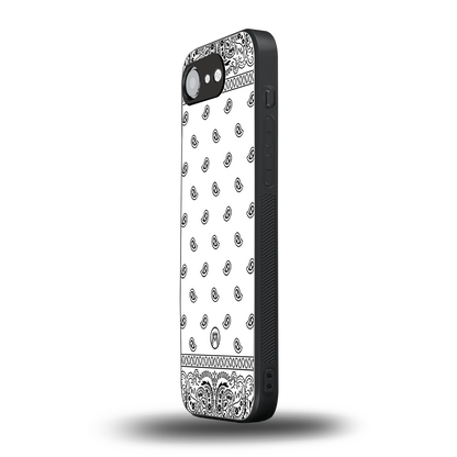 paisley white back phone cover | glass case for iphone 16e