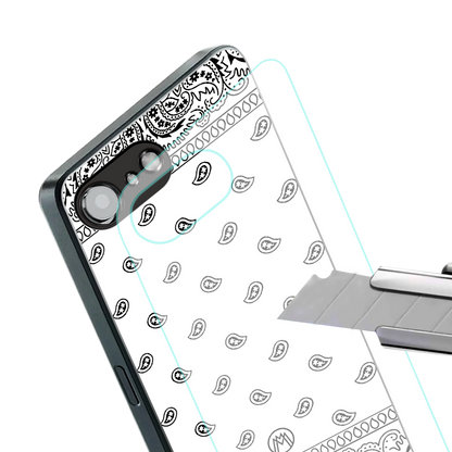 paisley white back phone cover | glass case for iphone 16e