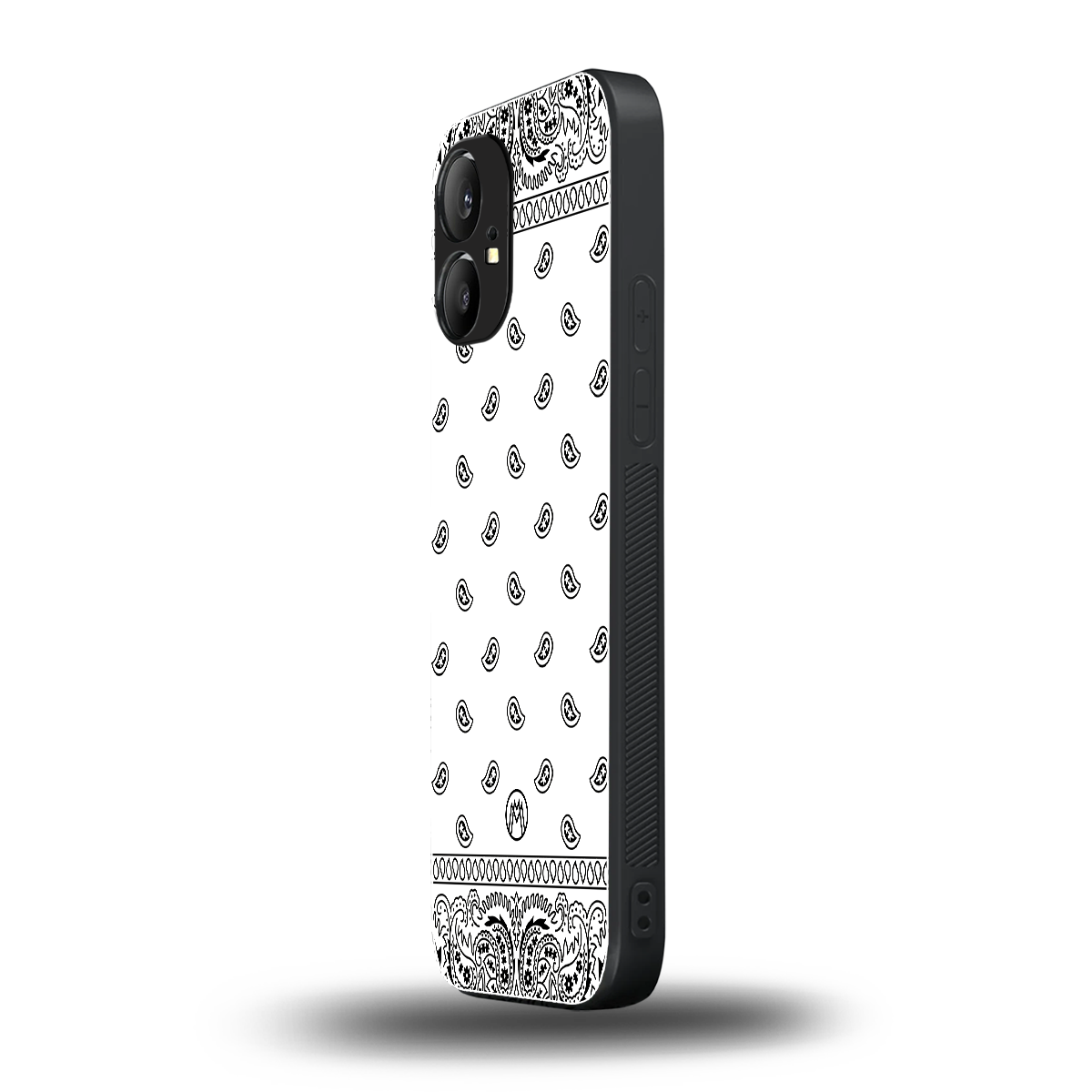 paisley white back phone cover | glass case for nothing phone 1