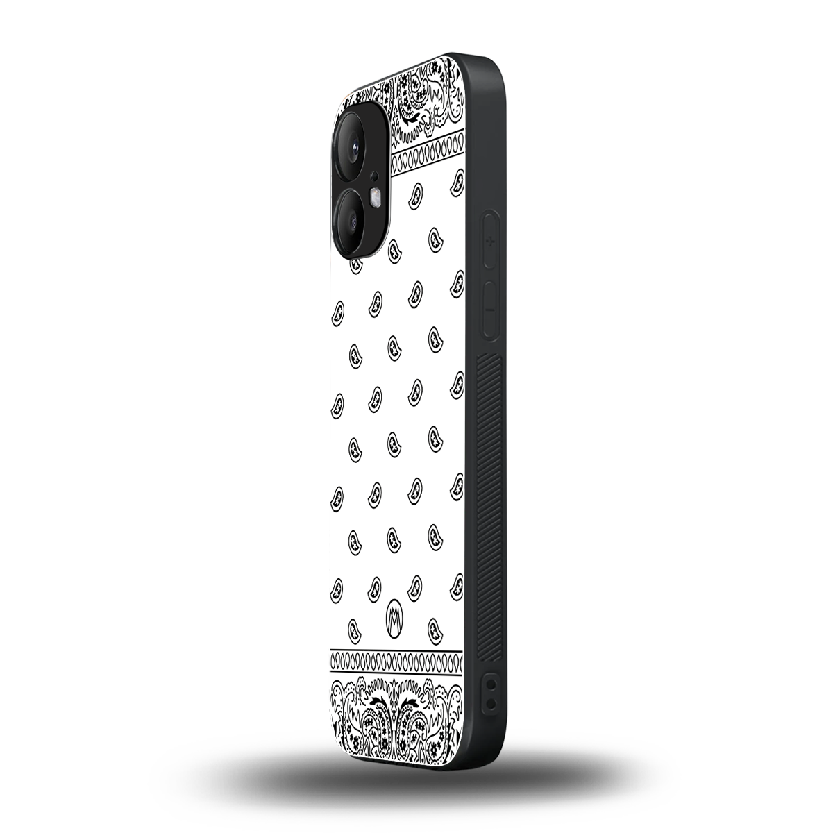 paisley white back phone cover | glass case for nothing phone 2