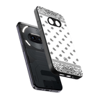 paisley white back phone cover | glass case for nothing phone 2a
