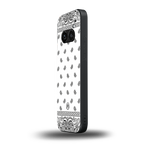 paisley white back phone cover | glass case for nothing phone 2a