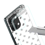paisley white back phone cover | glass case for oneplus nord 3