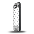 paisley white back phone cover | glass case for oneplus nord 4
