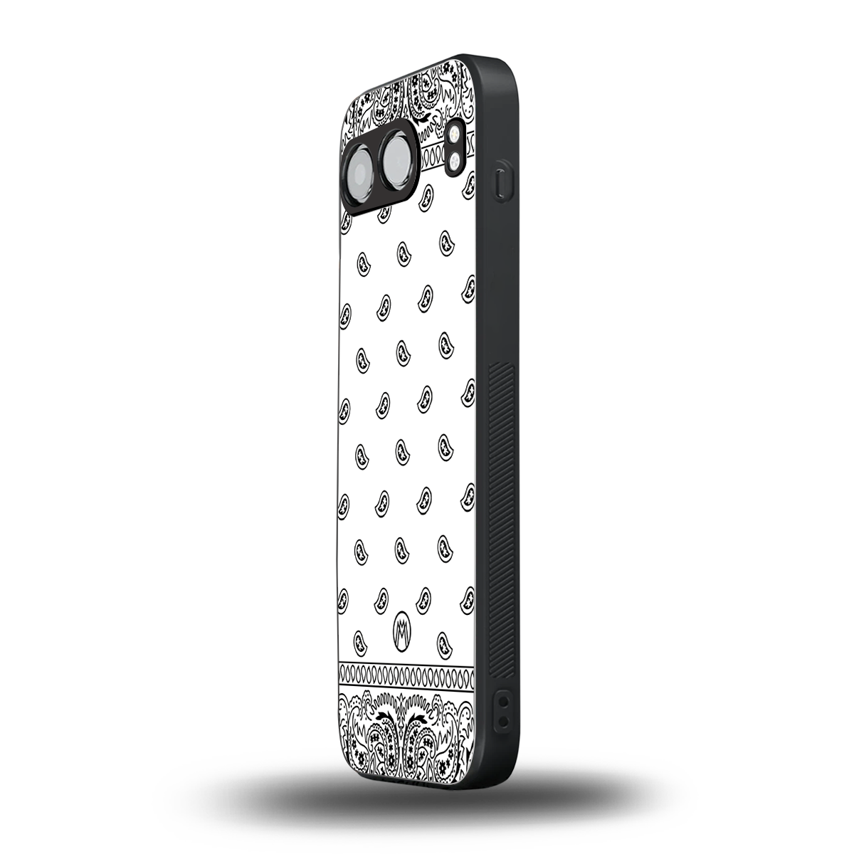 paisley white back phone cover | glass case for oneplus nord 4