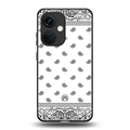 paisley white back phone cover | glass case for oneplus nord ce 3