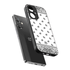 paisley white back phone cover | glass case for oneplus nord ce 3