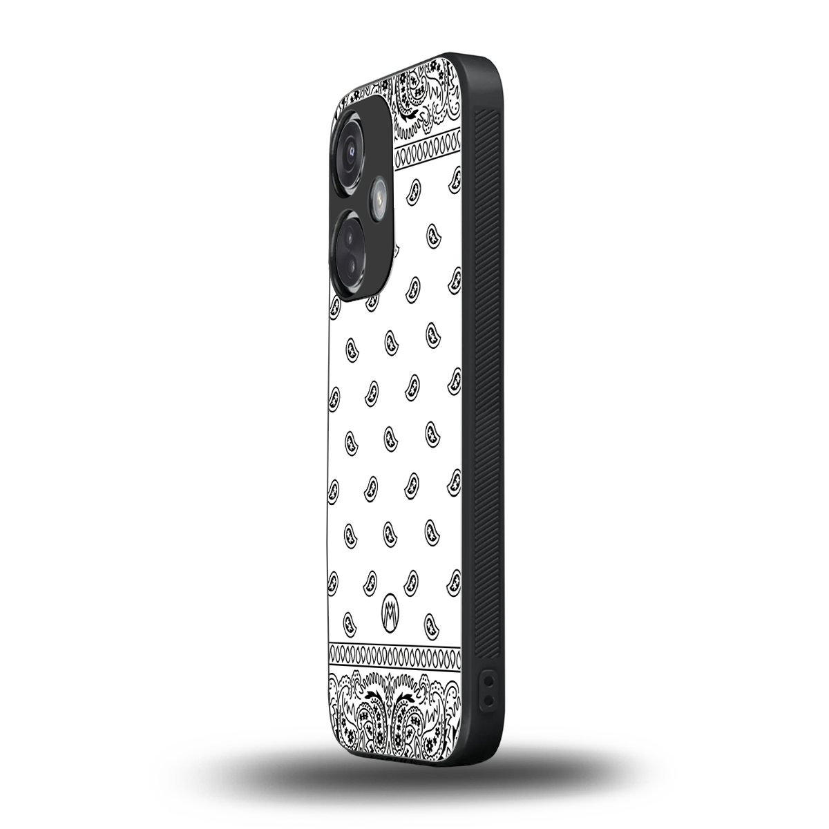 paisley white back phone cover | glass case for oneplus nord ce 3