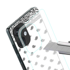 paisley white back phone cover | glass case for oneplus nord ce 3