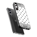 paisley white back phone cover | glass case for oneplus nord ce 4 lite