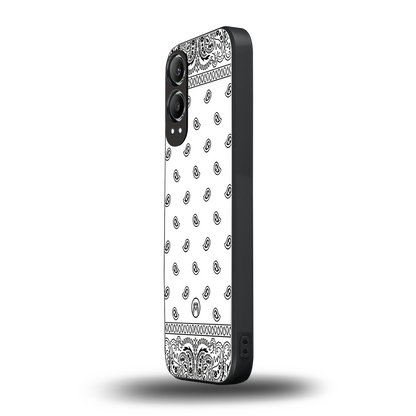paisley white back phone cover | glass case for oneplus nord ce 4 lite