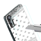 paisley white back phone cover | glass case for oneplus nord ce 4 lite