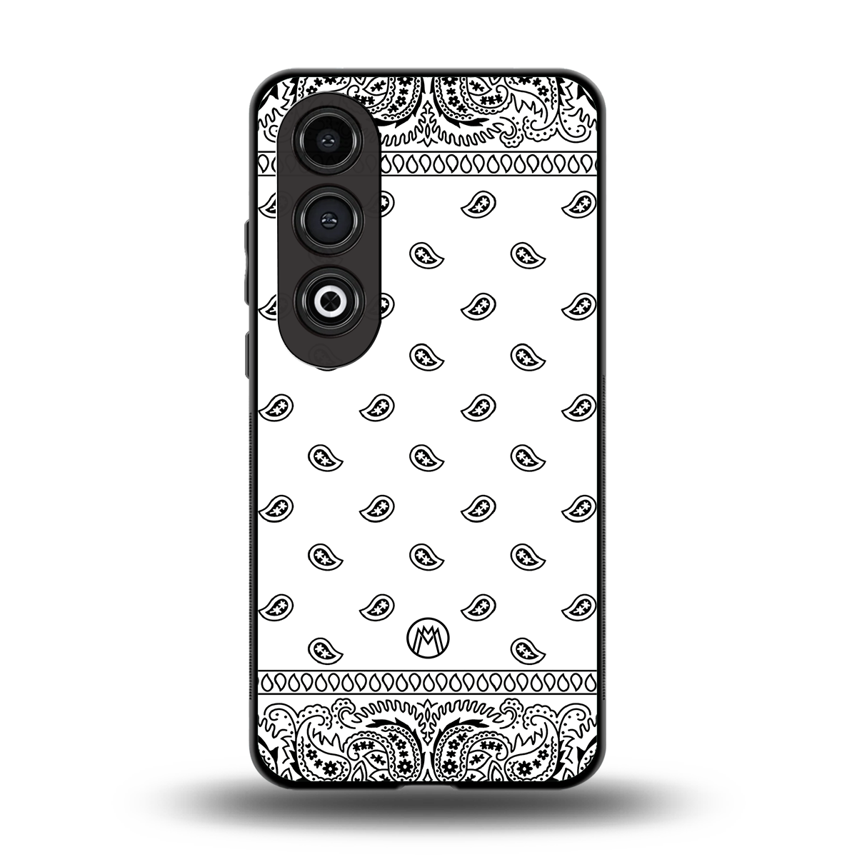 paisley white back phone cover | glass case for oneplus nord ce 4