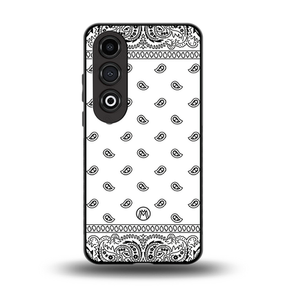 paisley white back phone cover | glass case for oneplus nord ce 4