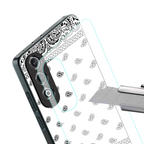 paisley white back phone cover | glass case for oneplus nord ce 4