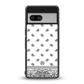 paisley white back phone cover | glass case for Google Pixel 7