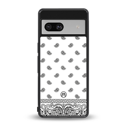 paisley white back phone cover | glass case for Google Pixel 7A